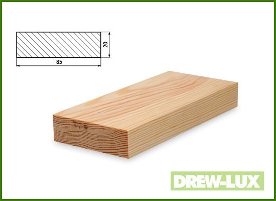 Listwa konstrukcyjna sosnowa 8,5 x 2,0 (2-2,45)